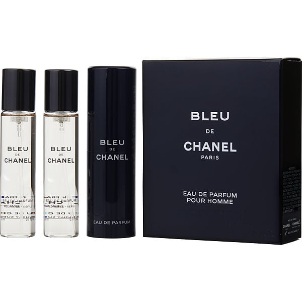 Chanel Bleu De Chanel 淡香精喷雾补充装 0.7 盎司及两件淡香精补充装 0.7 盎司